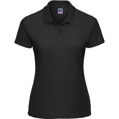 Russell Womens/Ladies Classic Plain Polycotton Polo Shirt (Black)