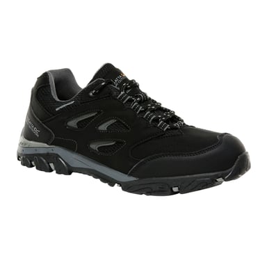 Regatta Childrens/Kids Holcombe Low Junior Hiking Boots (Black/Granite)