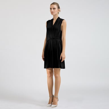 Drape Cupro Jersey Dress