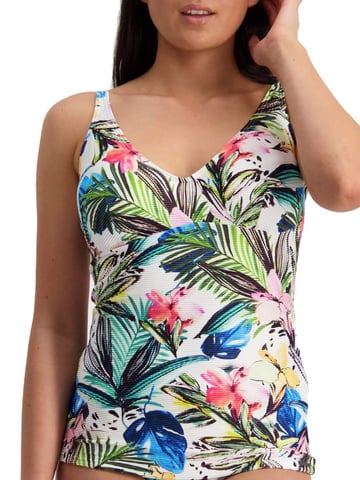 Rainforest Beauty Plunge Tankini Top Multi