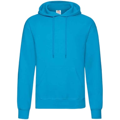 Fruit Of The Loom Unisex Adults Classic Hooded Sweatshirt (Azure Blue)