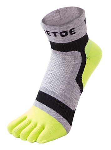 TOETOE - Calcetines Bajos Deportivos Transpirables para Hombre y Mujer - Verde