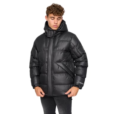 Crosshatch Mens Camptor Panelled Jacket (Black)