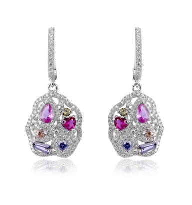 Orphelia 'Marosetti' Women's 925 Sterling Silver Drop Earrings - Silver ZO-7427