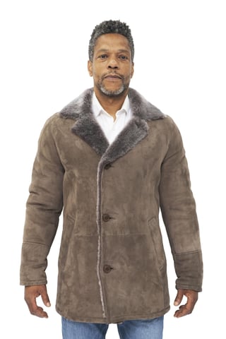 Abrigo clásico de piel de oveja para hombre - Avondale