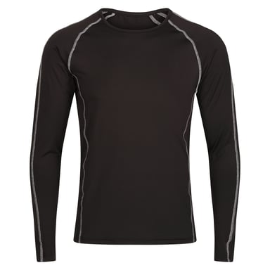Regatta Mens Pro Long-Sleeved Base Layer Top (Black)