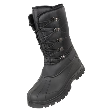 Mountain Warehouse Mens Plough Ski Boots / Snow Boots (Black)