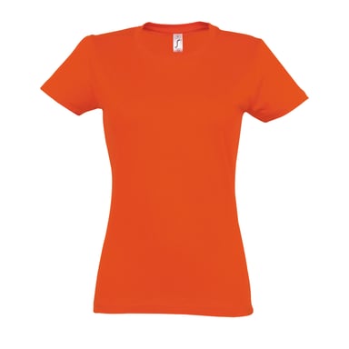 SOLS Womens/Ladies Imperial Heavy Short Sleeve T-Shirt (Orange)