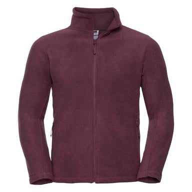 Russell Mens Outdoor Fleece Jacket (Burgundy)