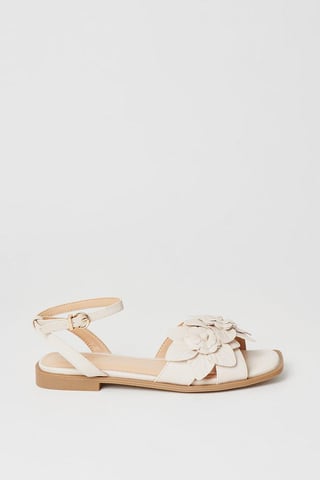 Imogen Corsage Detail Flat Sandals