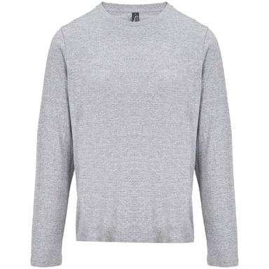SOLS Womens/Ladies Monarch Long-Sleeved T-Shirt (Grey Marl)