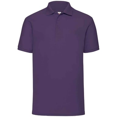 Fruit of the Loom Mens 65/35 Polo Shirt (Purple)