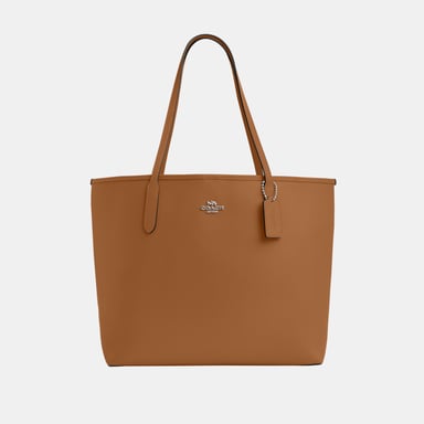 City Tote in Double Face Leather Bag