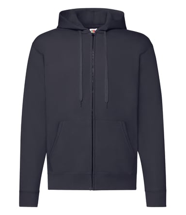 Fruit of the Loom Mens Classic Zipped Hoodie (Deep Navy)