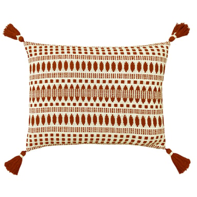 Ganado Cotton Woven Tassel Polyester Filled Cushion