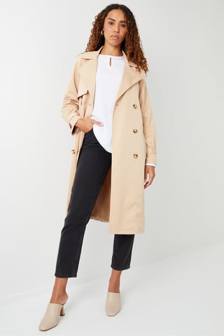 Stone 'Richie' Raglan Sleeve Trench Coat