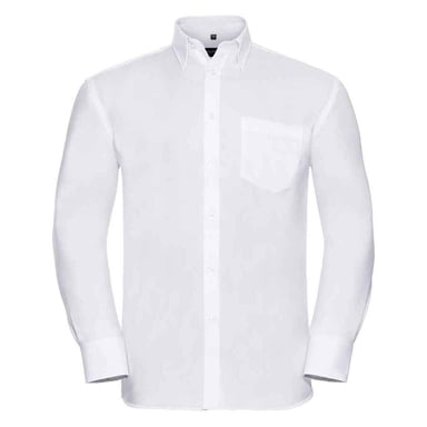 Russell Collection Mens Ultimate Long-Sleeved Formal Shirt (White)