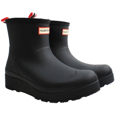 Pantalón corto de goma para mujer Hunter Play Shearling Insulated en negro