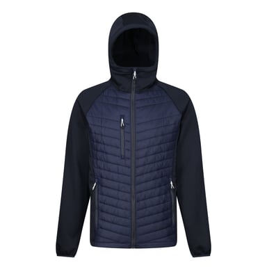 Regatta Mens Navigate Quilted Hybrid Jacket (Navy/Seal Grey)
