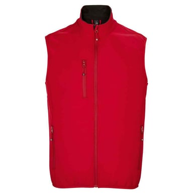 SOLS Mens Falcon Softshell Recycled Body Warmer (Pepper Red)