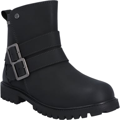 Hunter Ness Leather Women's Black Boots