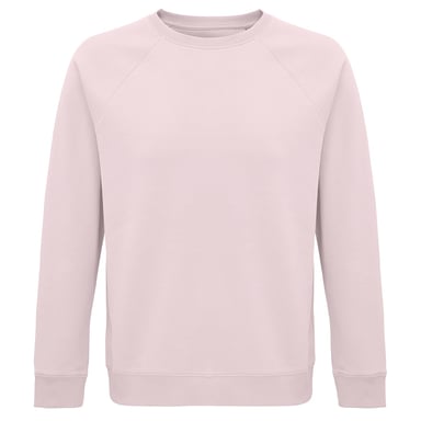SOLS Unisex Adult Space Organic Raglan Sweatshirt (Pale Pink)