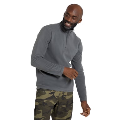 Mountain Warehouse Mens Camber II Half Zip Fleece Top (Grey)