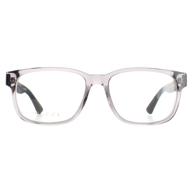 Gucci Rectángulo Hombre Gris Transparente GG0011O