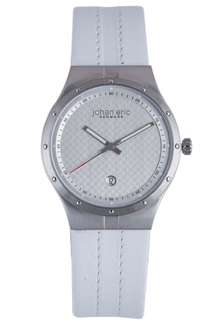 Johan eric: reloj de plata para hombre skive..