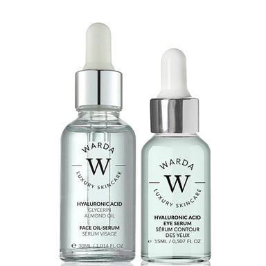 Suero para ojos con ácido hialurónico potenciador de hidratación de la piel 15 ml + suero de aceite potenciador de hidratación con ácido hialurónico 30 ml