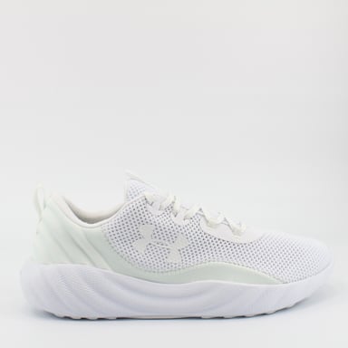 Under Armour cargado Will White Textile Textile Cords Up Trainers 3022038 101