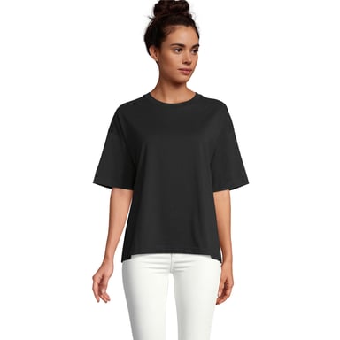 SOLS Womens/Ladies Boxy Oversized T-Shirt (Deep Black)