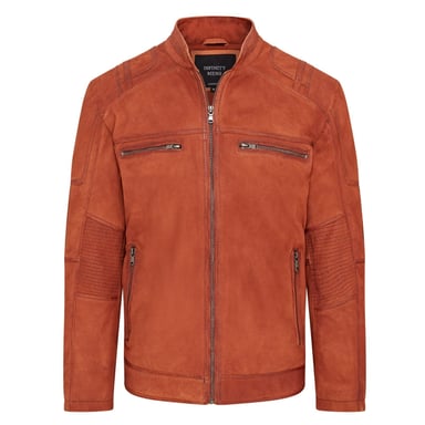 Chaqueta de motociclista Cafe Racer de cuero para hombre - Jinan