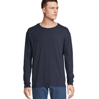 SOLS Unisex Adult Pioneer Long-Sleeved T-Shirt (French Navy)