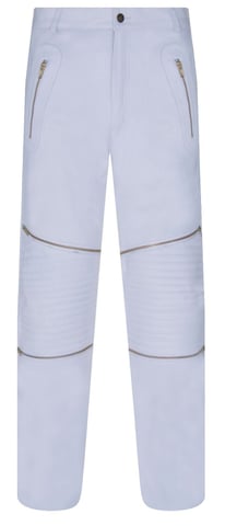 Vaqueros de cuero con cremallera para hombre - Ancona