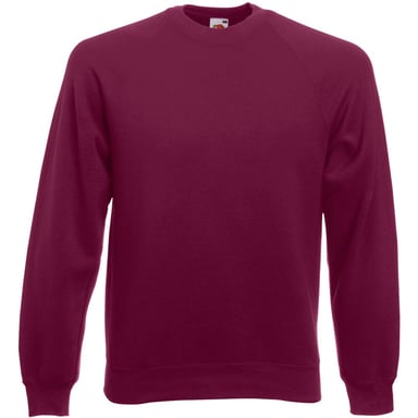 Fruit Of The Loom Mens Raglan Sleeve Belcoro® Sweatshirt (Burgundy)