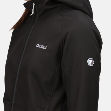 Regatta Womens/Ladies Ared III Soft Shell Jacket (Black)