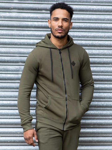 Sudadera con capucha con cremallera para hombre | Enzo Designer Ropa de hombre