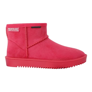 Regatta Childrens/Kids Risely Faux Fur Lined Waterproof Snow Boots (Pink Potion)
