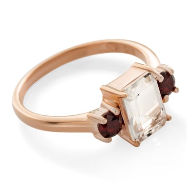 Orphelia 'Fira' Women's 925 Sterling Silver Ring - Rose ZR-7571/RG