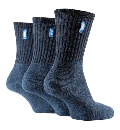 Calcetines de algodón retro para mujer - Azul