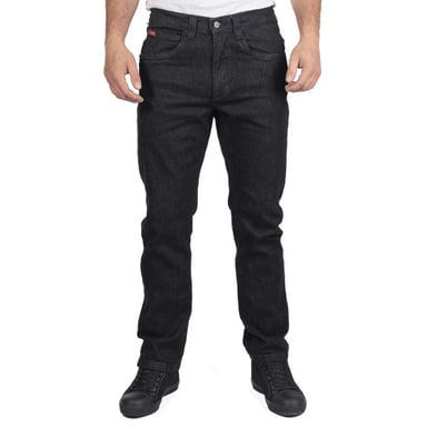 Lee Cooper Mens Denim Stretch Straight Leg Jeans (Black)