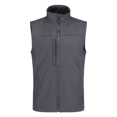 Regatta Mens Flux Softshell Body Warmer (Seal Grey/Seal Grey)