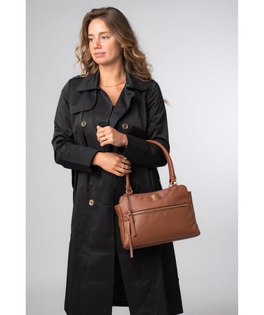 Brianna' Oak Leather Handbag