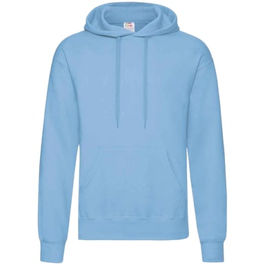 Fruit Of The Loom Unisex Adults Classic Hooded Sweatshirt (Sky Blue)