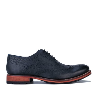 Zapato brogue de cuero Guri en negro