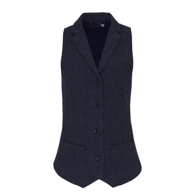 Premier Womens/Ladies Herringbone Waistcoat (Navy)