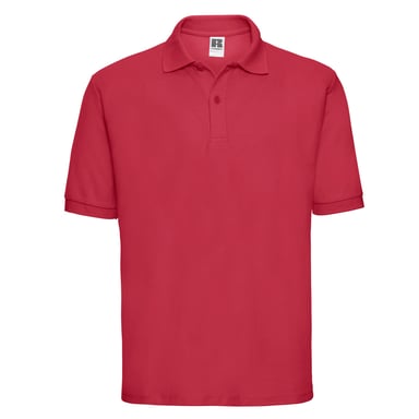 Russell Mens Polycotton Pique Polo Shirt (Classic Red)