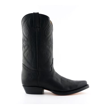 Botas de vaquero negras de cuero para hombre Grinders - Luisiana