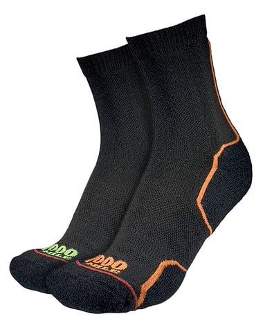 1000 Mile - Calcetines de una capa para hombre Trail Repreve Running Sports Breathable - Negro / Neón